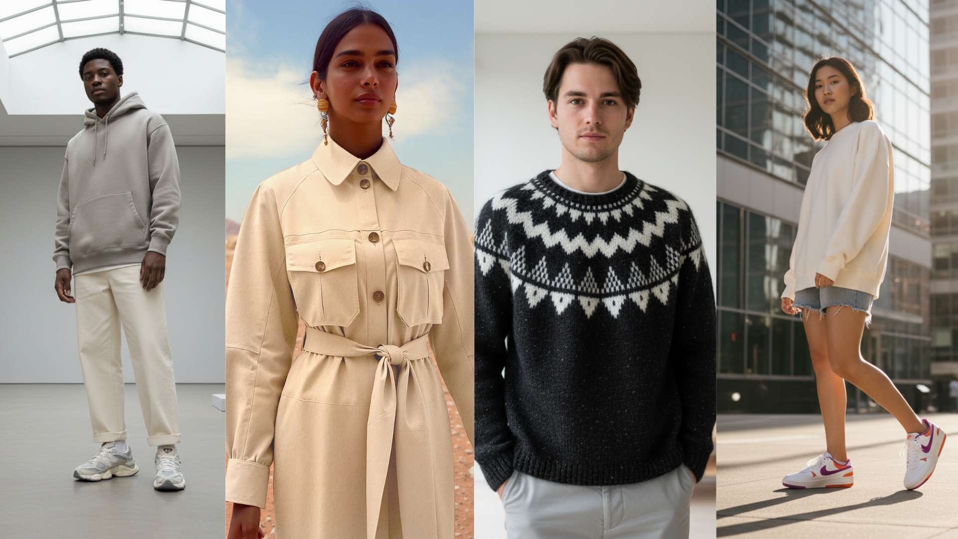 AI-generated fashion model visuals created from simple product photos